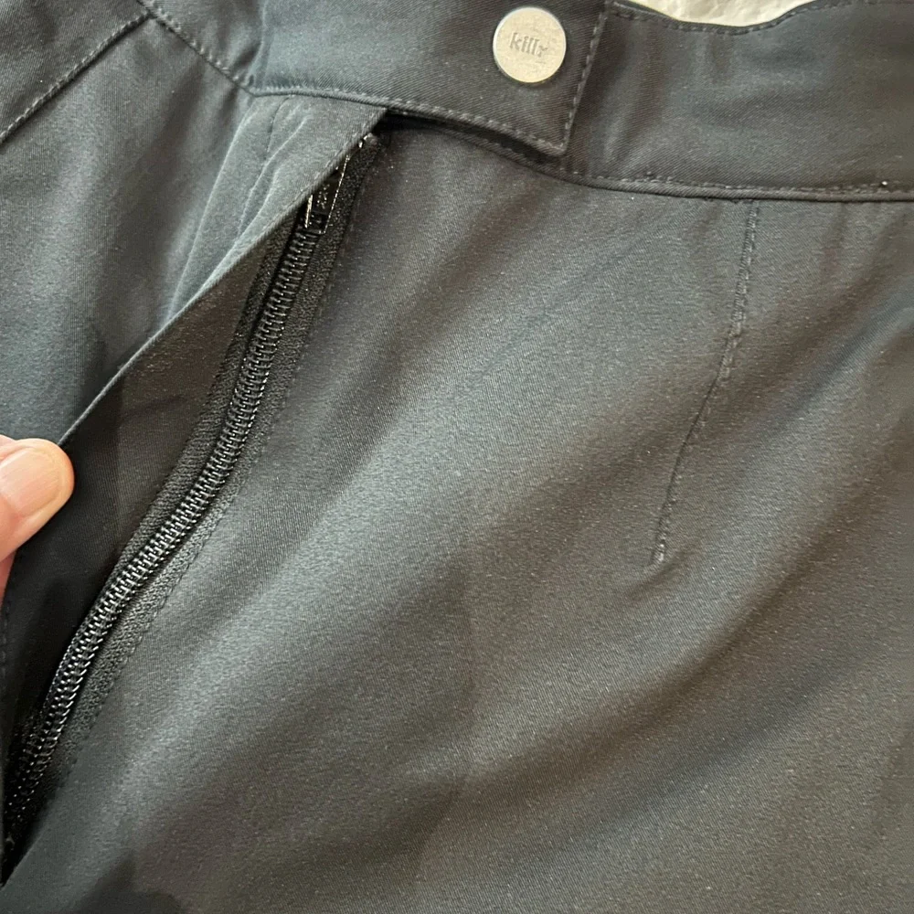 KILLY Black Snowboard Ski Snow Pants‎ RECCO Rescue System 2